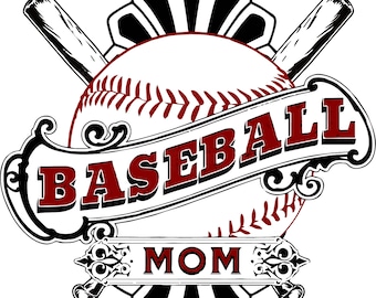 Baseball Mom Graphic | SVG/PNG/EPS Files | Instant Digital Download | Perfect for Sports Enthusiasts and Team Supporters