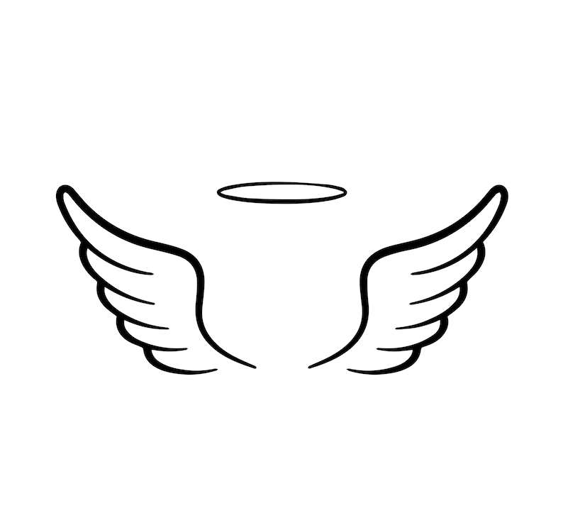 Angel Wing and Halo Graphic SVG/EPS/PNG Instant Digital Download ...