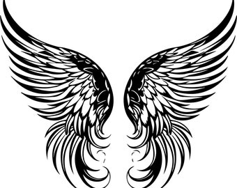 Widespread Angel Wings Detailed | SVG/PNG/EPS Graphic | High-Quality Digital Download