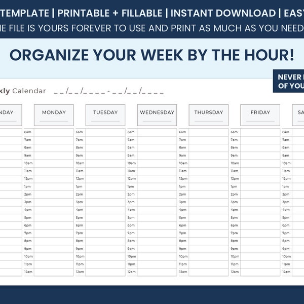 Time Slots Calendar - Etsy