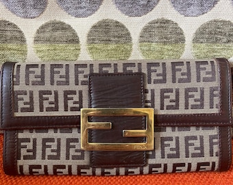 Fendi Portafoglio Donna Zucca Long Wallet