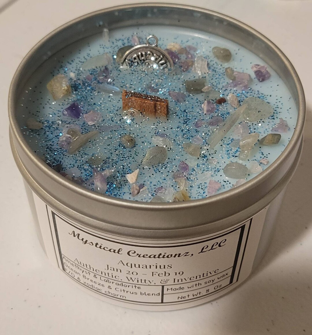 Aquarius Zodiac Candles Etsy