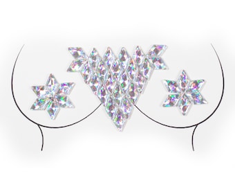 Excelsior - Iridescent Crystal Body Jewels by PastiePop