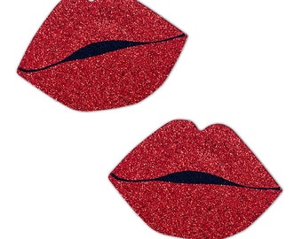Lip Service - Glitter Lips Pastie by PastiePop