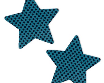 Aqua Dots - Polka Dot Star Pastie