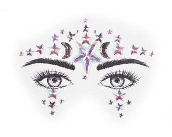 Second Star To The Left - Iridescent Crystal Face Jewels by PastiePop