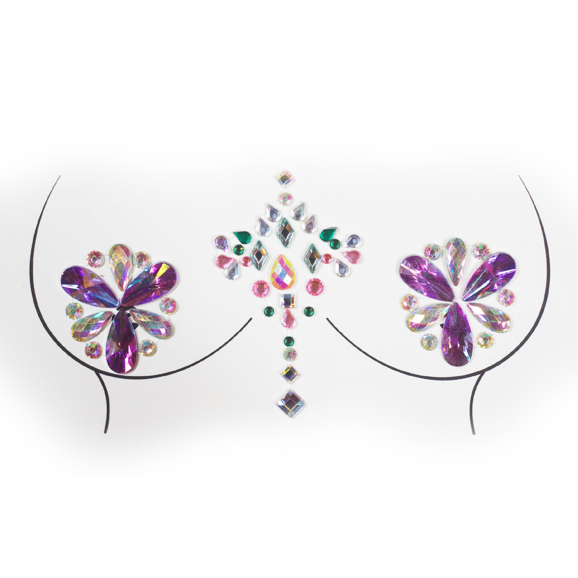 Body Jewels フェイスジュエル ジェムビンディ ボディジュエリー 乳首ステッカー ラインストーン タトゥー フェイスロックス