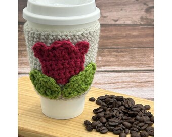 Crocheted Coffee Cozy: Spring/Easter