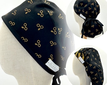 Handmade Scrub Caps made with Harry Potter Licensed Fabric