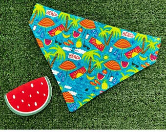 Dog Collar Bandana: Summer