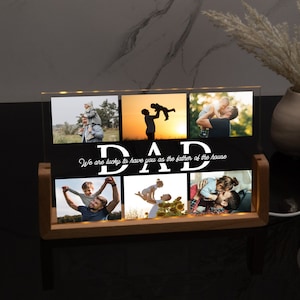 Custom Photo Light Frame, Personalized Family Gifts, Mothers and Fathers Day Gift, Family Picture Sign, Led Light Stand, Bestfriend Gifts