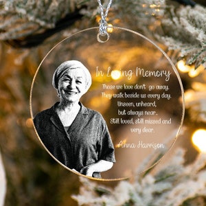 Personalized In Loving Memory Ornament for Christmas, Keepsake Christmas Gifts, Sympathy Gifts, Loss of Mother, Custom Remembrance Ornament