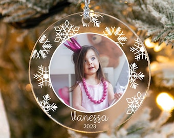 Personalized Photo Kid Ornament, Kids Christmas Gift, Gift For Kid, Kid Gift Ideas, Custom Kid Keepsake Ornament, Christmas Ornament For Kid