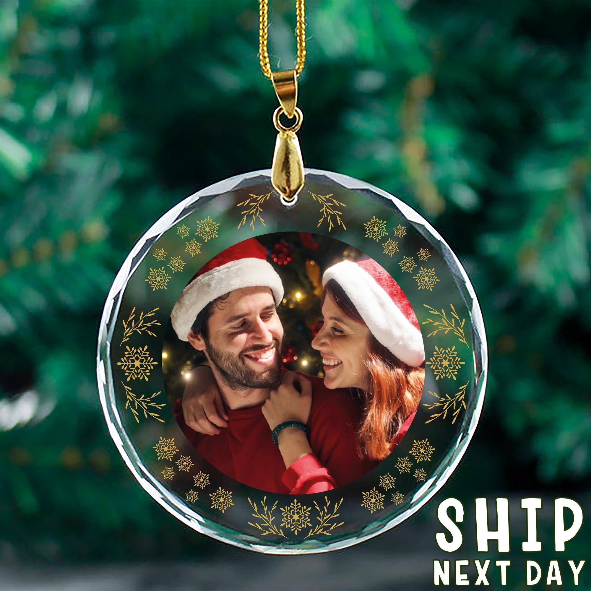 Custom Photo Christmas Ornament, Family Keepsake, Personalized Photo Ornament, Gift For Her, Christmas Gift, Couple Gift, New Family Gift