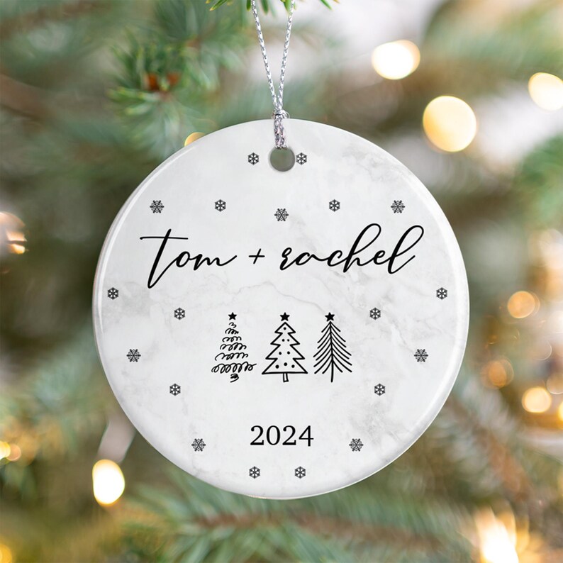 Personalized Name Christmas Ornament, Custom Name Ornament, Our First