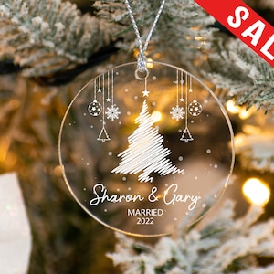 Custom Tree Ornaments, Personalized Christmas Ornament, Christmas Decor, Christmas Acrylic Ornament, Christmas Family Ornament, Holiday Gift