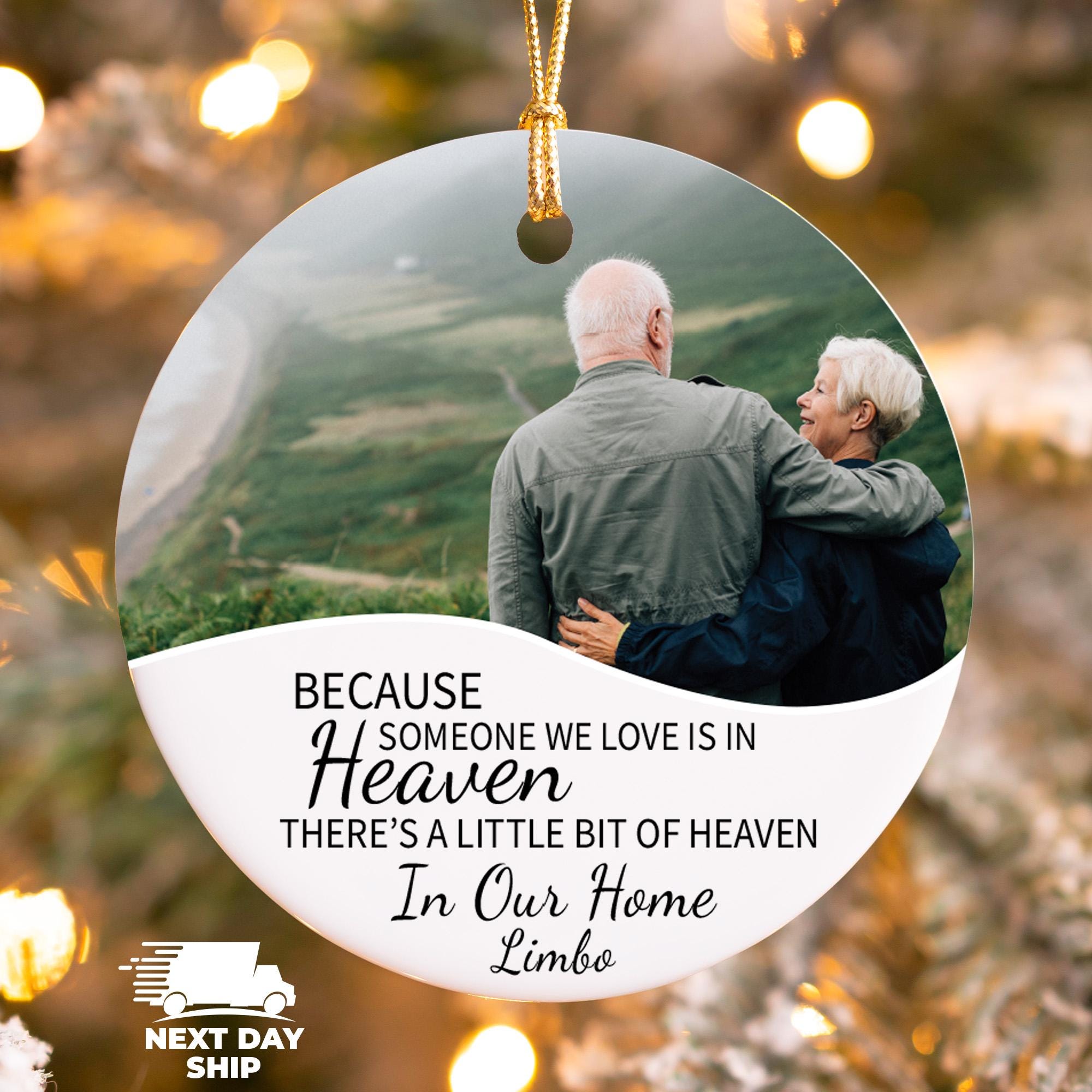 Custom Christmas Breavement Ornament, Sympathy Gift, Memorial Christmas Gift, Christmas Keepsake Gift, Personalized Memorial Photo Ornament