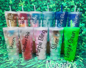 Mermaid Tumbler | 24oz Dupe Tumbler| Cold Cups Gifts Double walled 24oz |