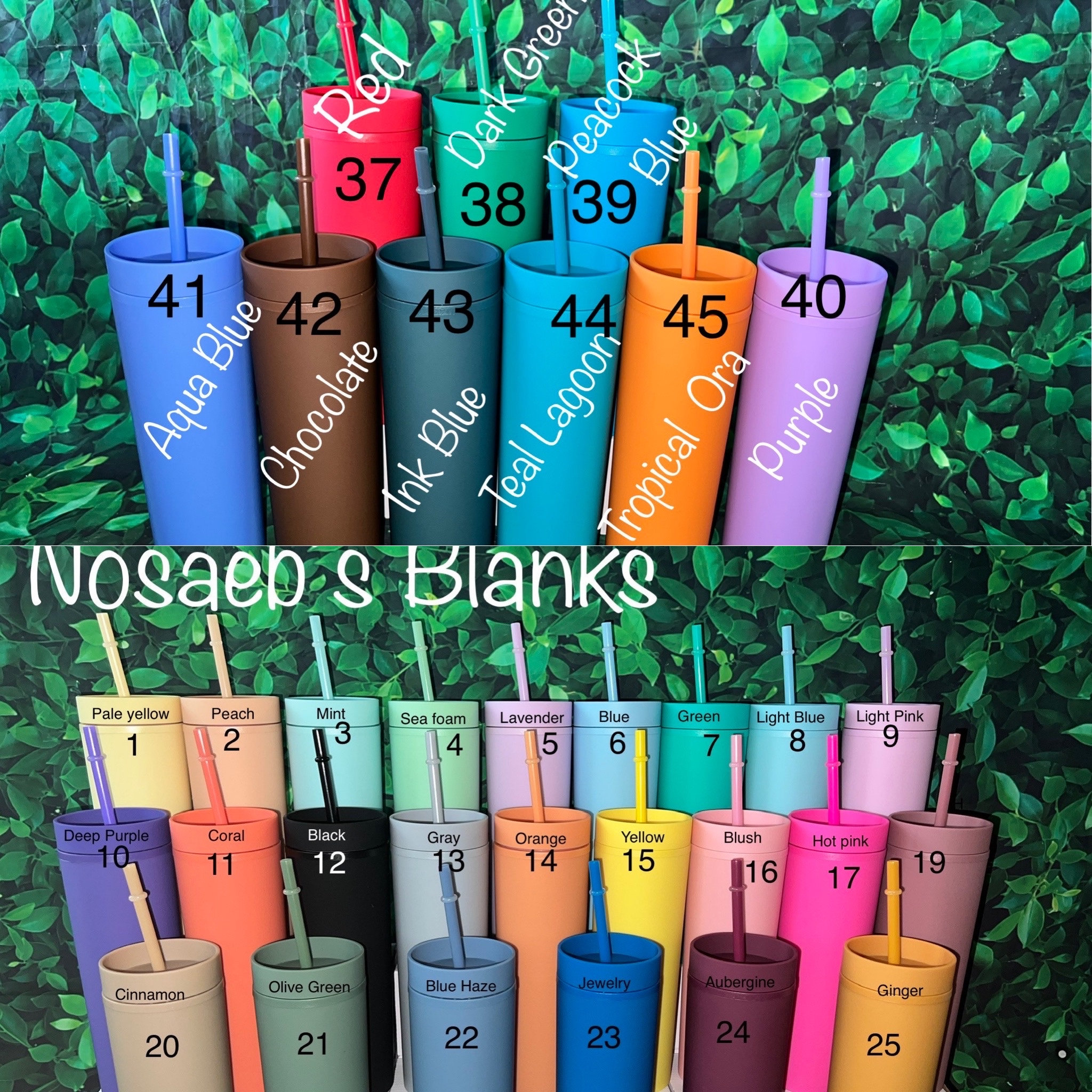 Personalized Mother's Day 16 oz. Matte Pastel Skinny Tumblers with