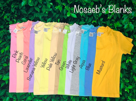 100% Polyester Toddler Shirts, Child T-shirts, Many Colors, Sublimation  Shirt Blank, Colored Shirts for Sublimation 