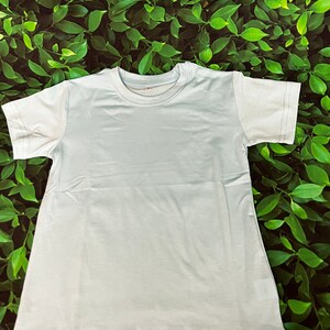 95 Polyester Unisex Toddler Sublimation Blank Shirt (Cotton feel) / Toddler Shirt/ Toddler sublimation Shirts / Sublimation Blanks Aqua