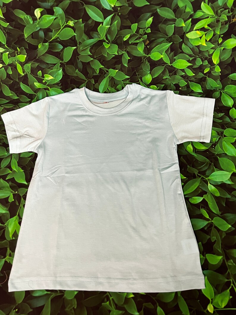 95 Polyester Unisex Toddler Sublimation Blank Shirt (Cotton feel) / Toddler Shirt/ Toddler sublimation Shirts / Sublimation Blanks Aqua