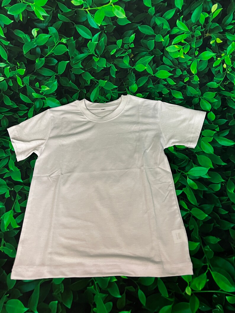 95 Polyester Unisex Toddler Sublimation Blank Shirt (Cotton feel) / Toddler Shirt/ Toddler sublimation Shirts / Sublimation Blanks White
