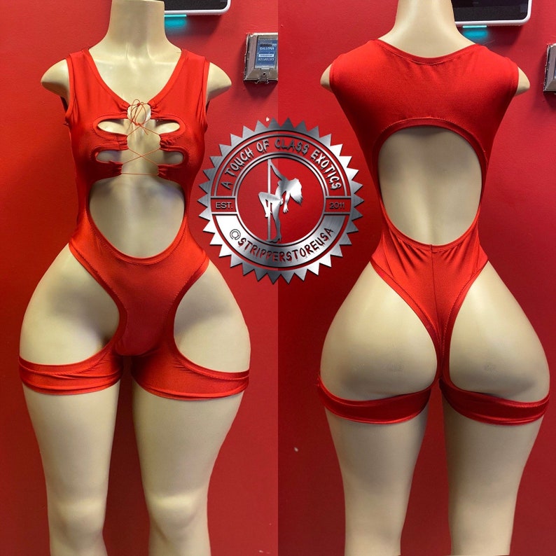 London - Custom 1pc Stripper Outfit Stripper Wear Exotic Dance wear 