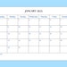 2023-2025 Printable Calendar - Etsy