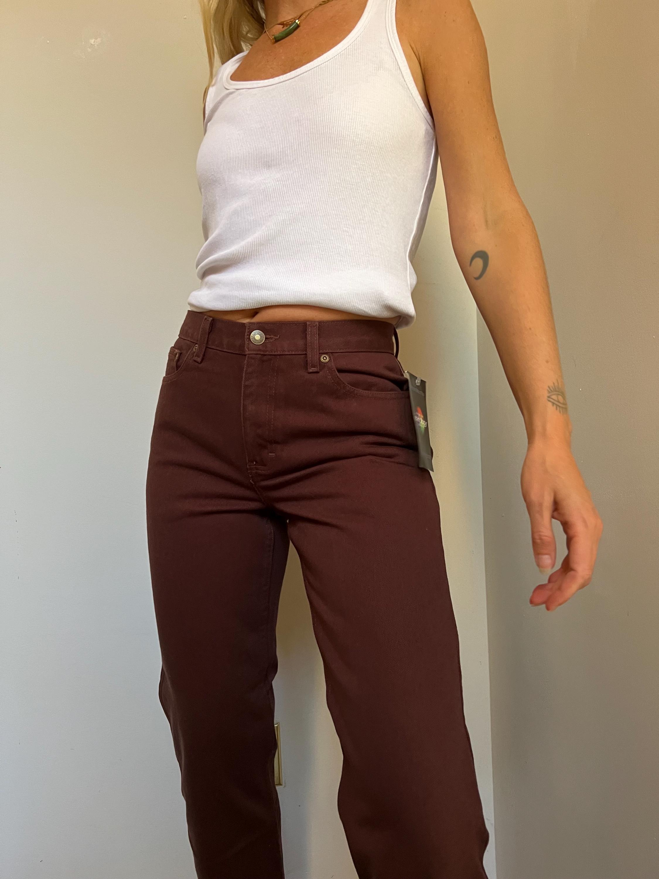 【NOKCHA】vintage like cocoon jeans/brown Vtg 28-30