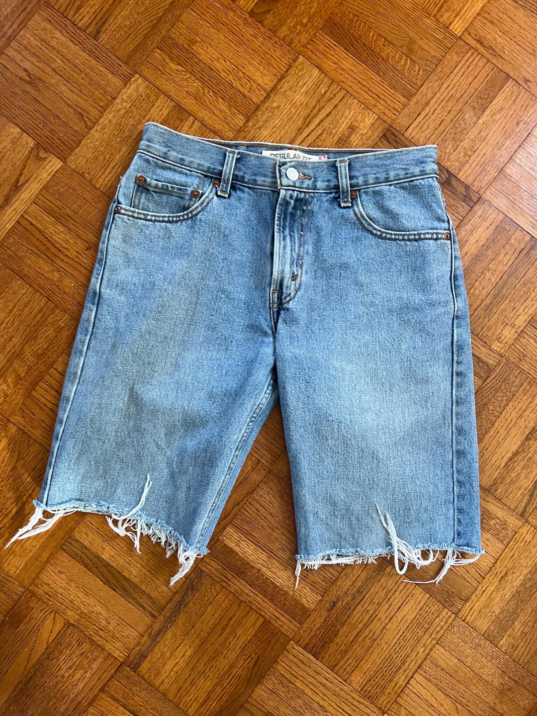 【KOOLOSET】Rocker Vintage Washing Bermuda Denim KOOLOSET】Rocker Vintage Washing Bermuda Denim il_1080xN