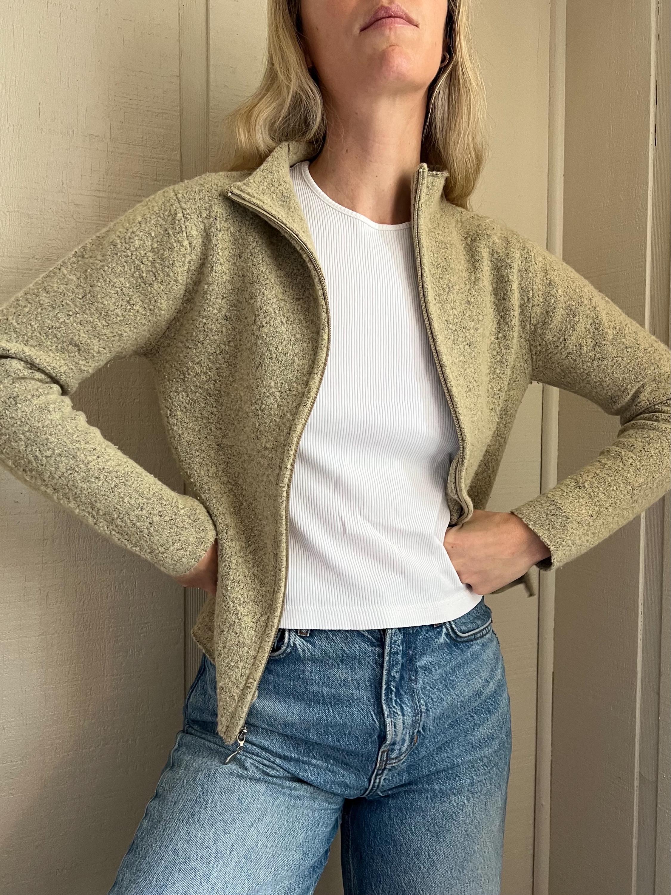 90s Zip up Cardigan - Etsy