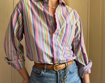 Vtg DIOR Logo Oxford, Vintage 90s Men's Christian Dior