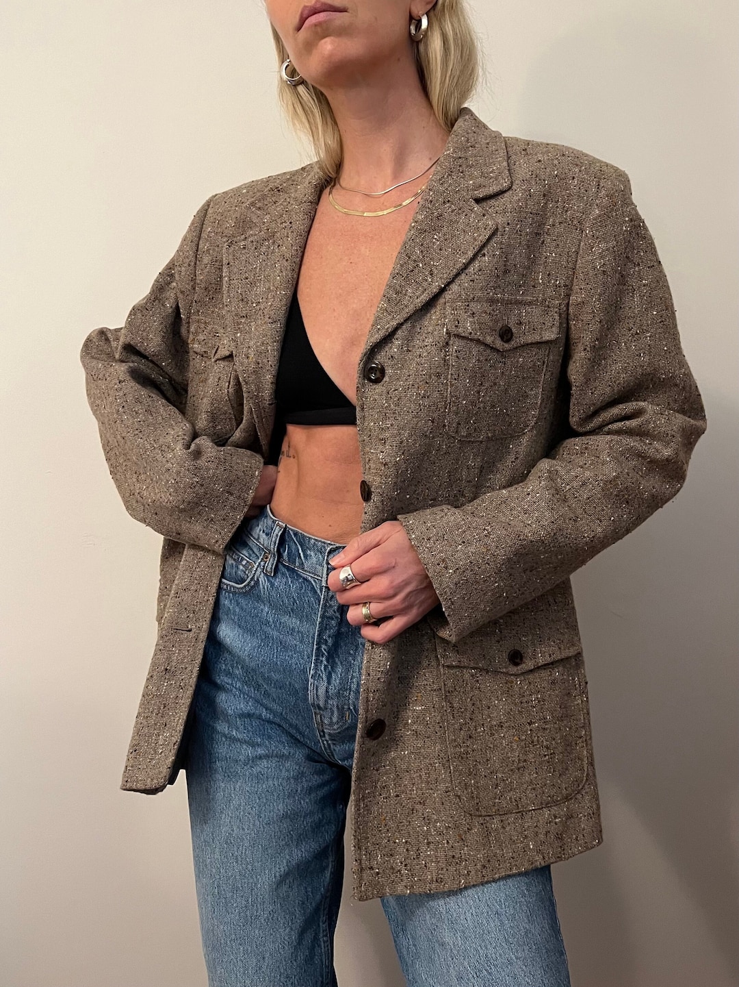 ジャケット・アウター 90s Liz Wear Safari Jacket 90s Liz Wear Safari Jacket