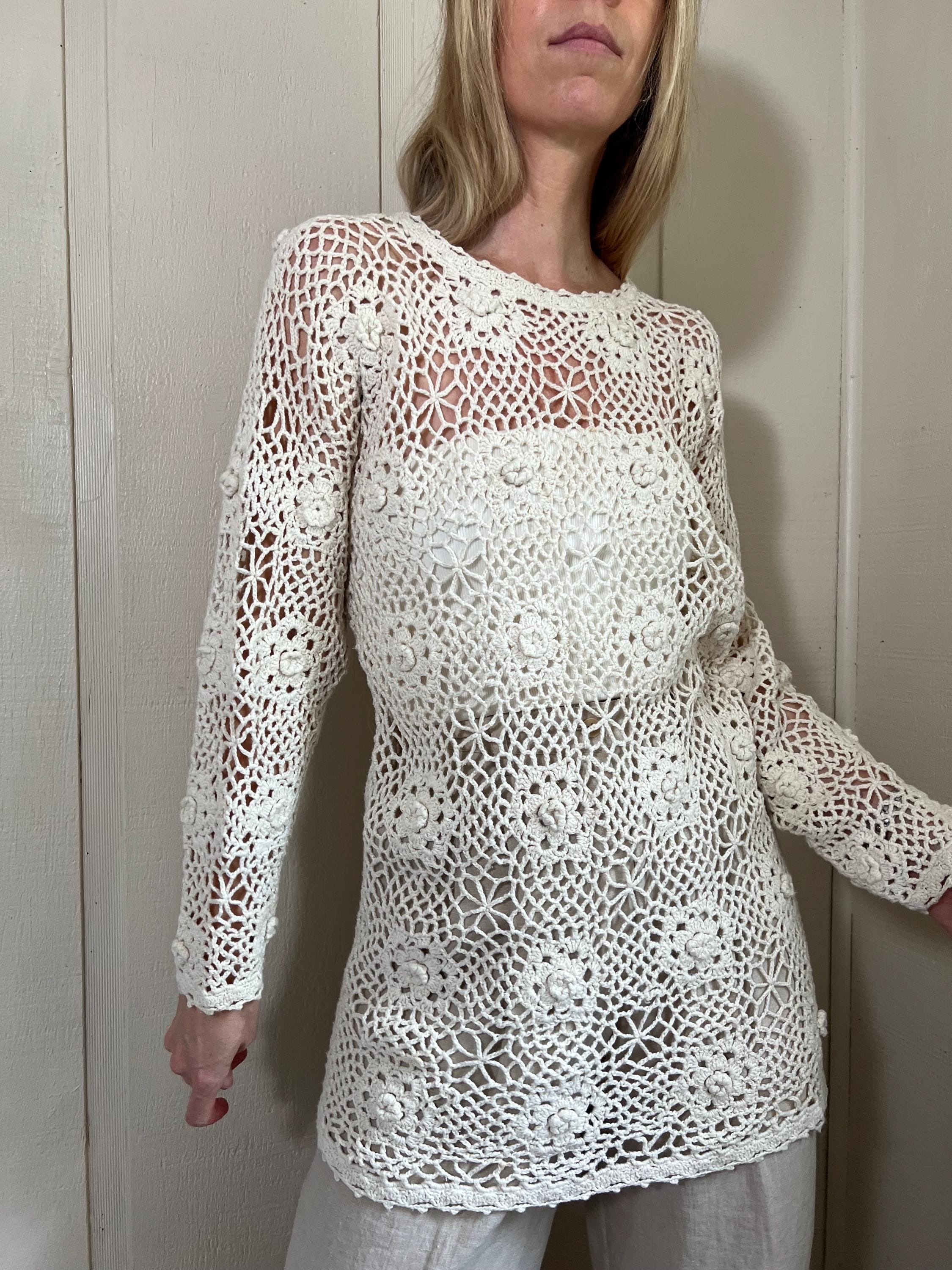 Long White Tunic Dress - Etsy