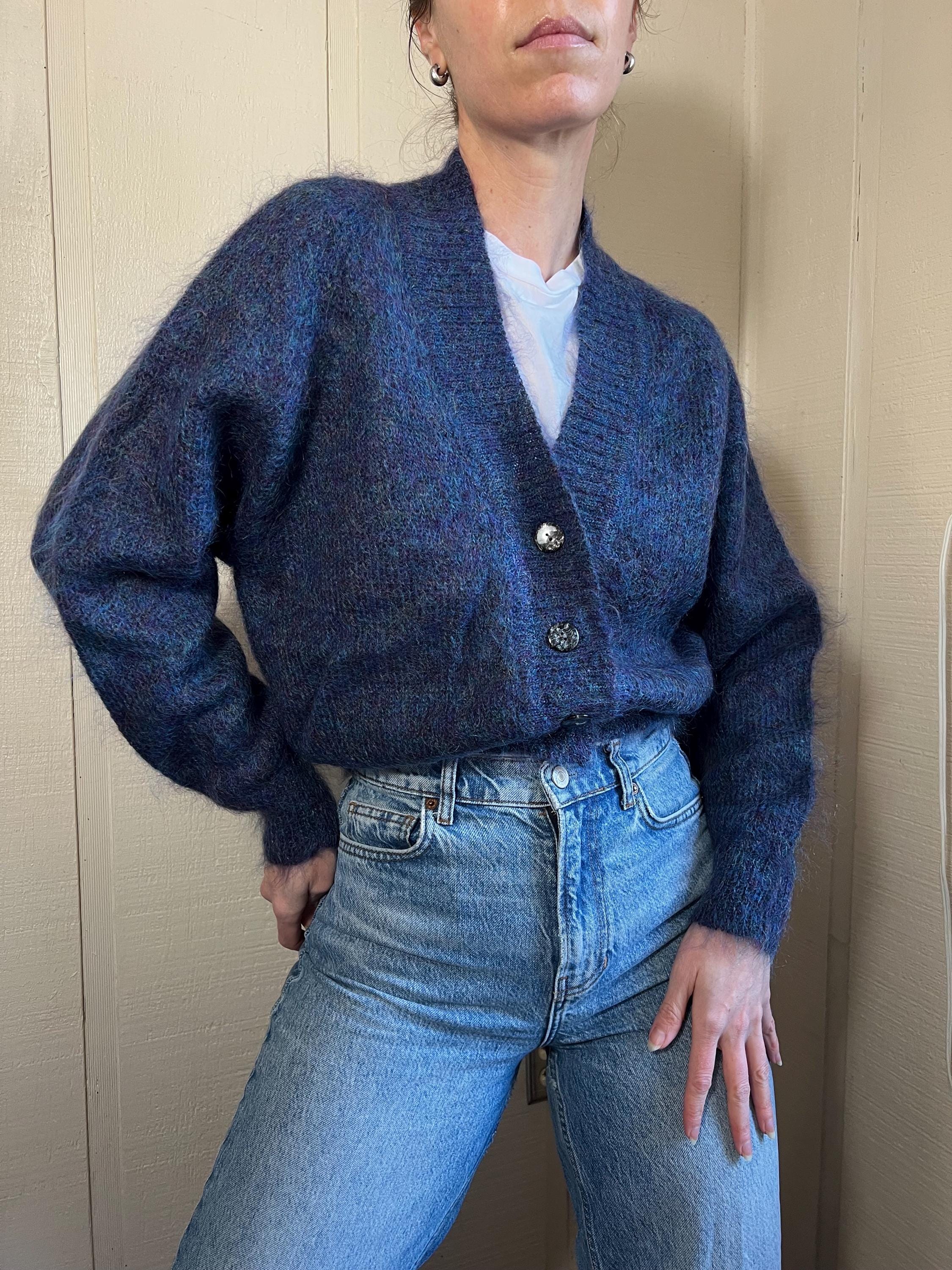 90s Mohair Cardigan - Etsy
