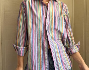 Vtg DIOR Logo Oxford, Vintage 90s Men's Christian Dior