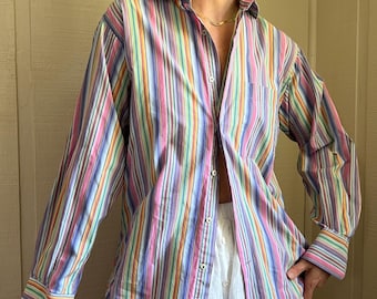 Vtg DIOR Logo Oxford, Vintage 90s Men's Christian Dior