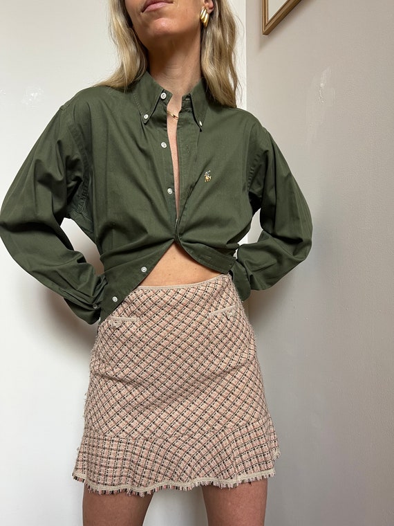 Vtg 28” Elie Tahari Tweed Mini Skirt, Vintage Y2K… - image 4