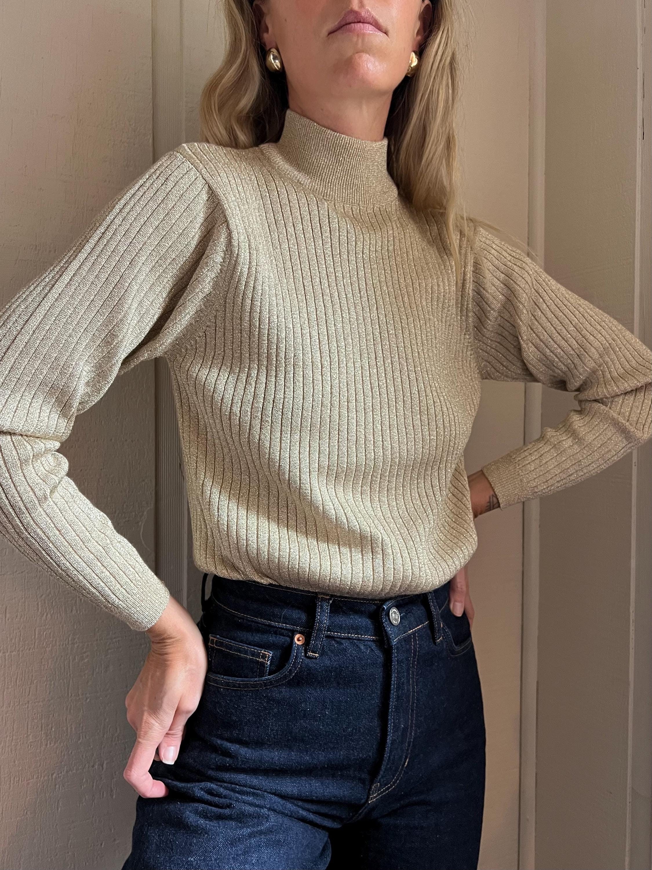 Glitter Turtleneck - Etsy