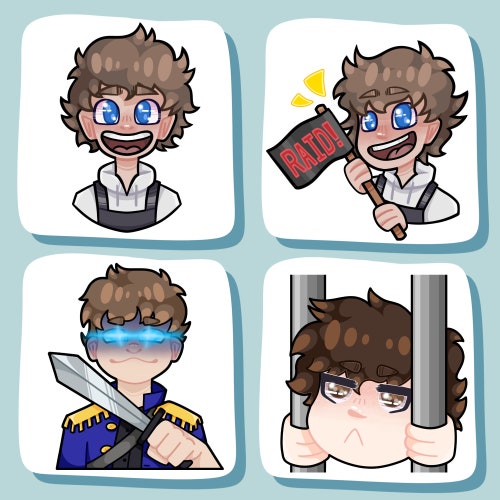 Twitch Emote shops commission Set of 10
