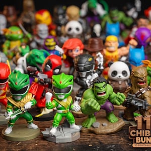 easy printable chibi STL files for 3D printing hobby makers
