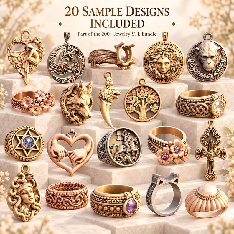 professional jewelry design workflow from STL file to 3D printed jewelry