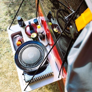 CAMPERINI MINIMAL -Unique travel kitchen station, perfect for camping and picnics. Cook conveniently anywhere!