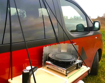 CAMPERINI MINIMAL "Stazione cucina da viaggio unica, perfetta per campeggio e pic-nic. Cucina comodamente ovunque!