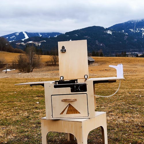 Portable Camping Kitchen – Camper Van Kitchen Box With Sink, Water