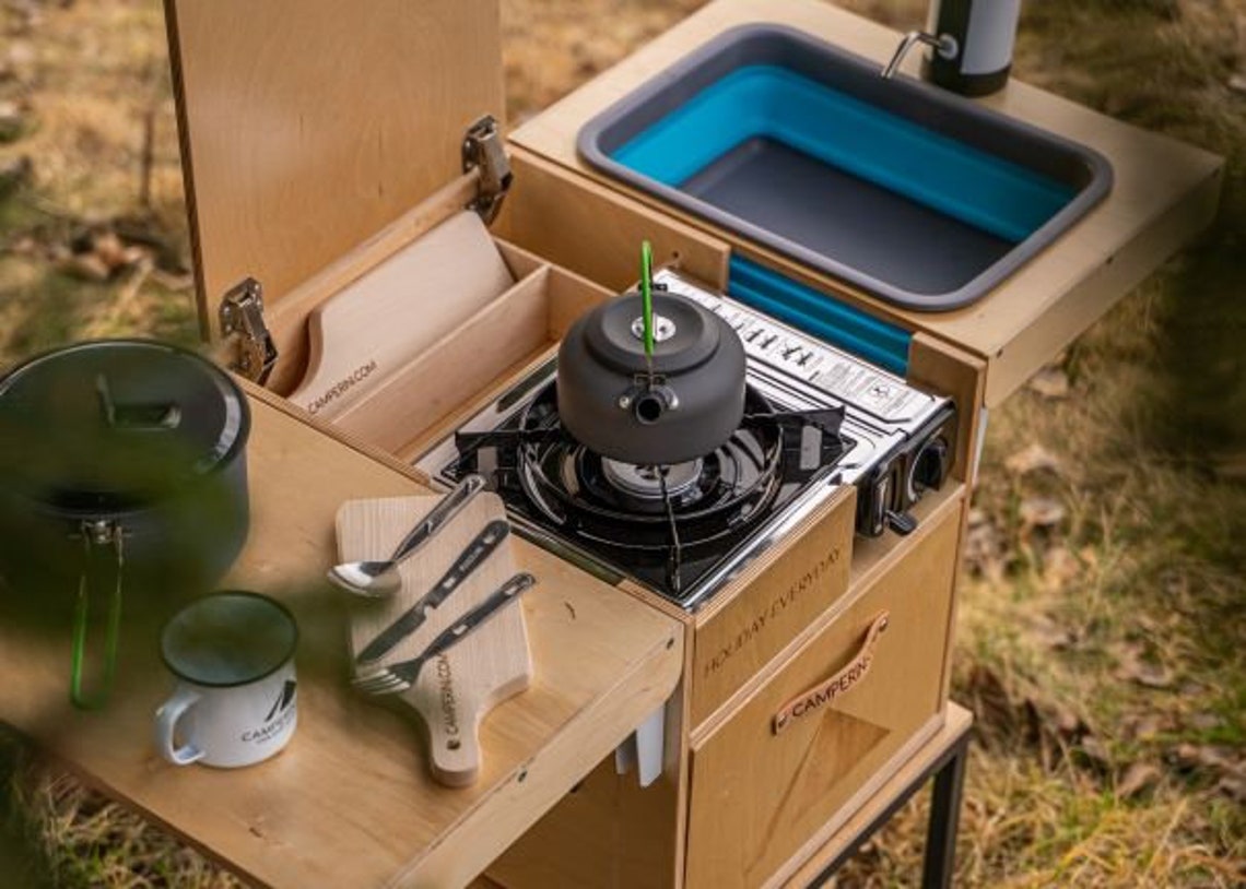 CAMPERINI MINI Portable Full Kitchen Set Chuck Box 4ALL Etsy