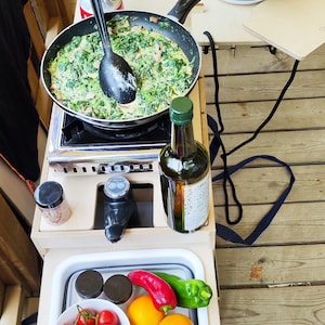 Mobile camping kitchen, CAMPERINI SMART complete set for motorhome, tent, garden ready to go