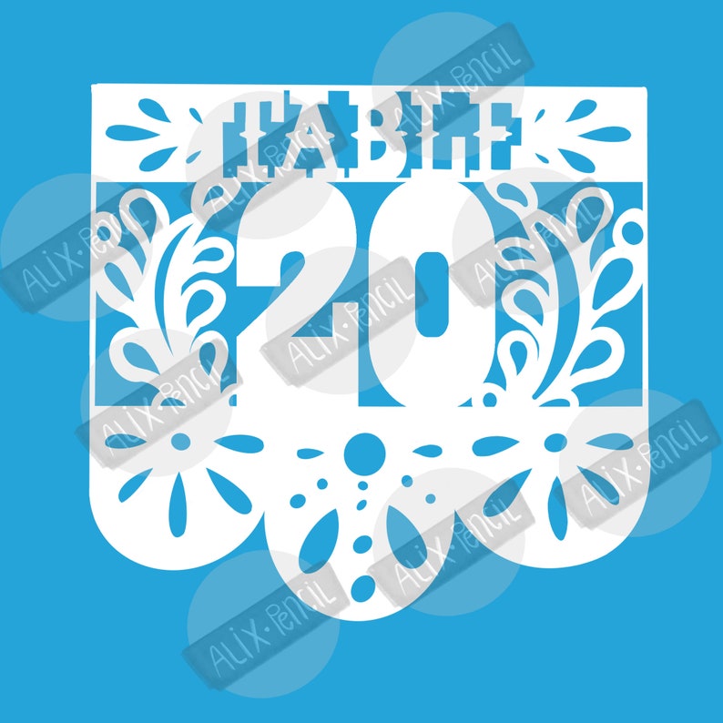 Papel Picado Table Numbers for Mexican Party - Etsy Canada