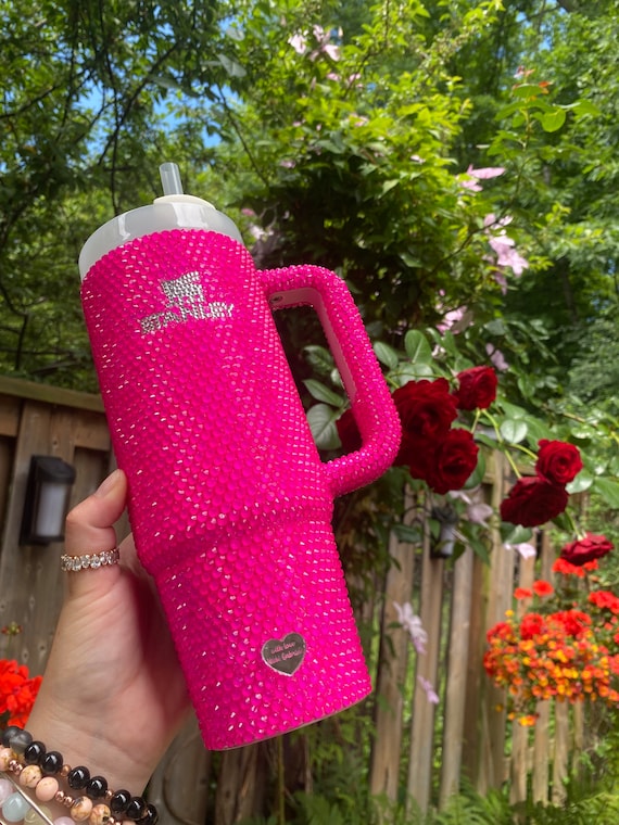 30 OZ Barbie Pink Bling Rhinestone Stanley Tumbler 